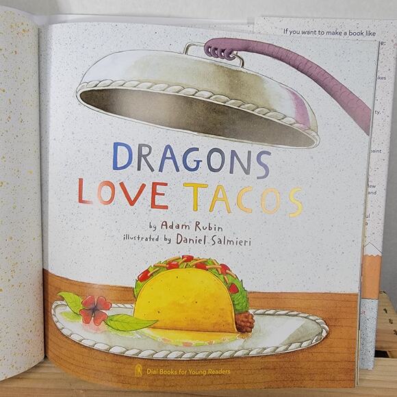 BOOK Dragons Love Tacos by Adam Rubin (Hardback) - Picture 2 of 4
